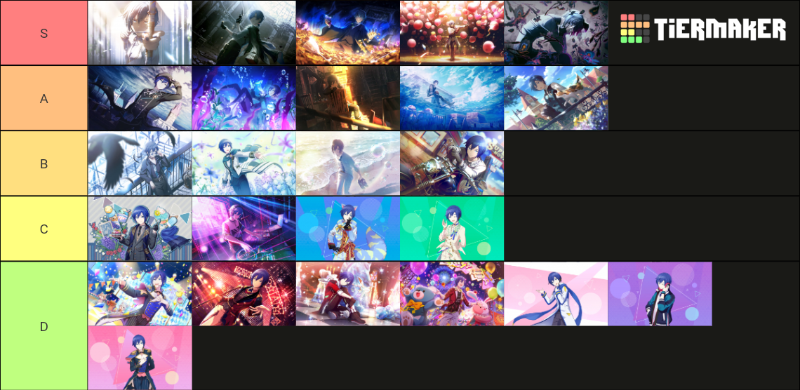 All Kaito's cards in project sekai Tier List Rankings