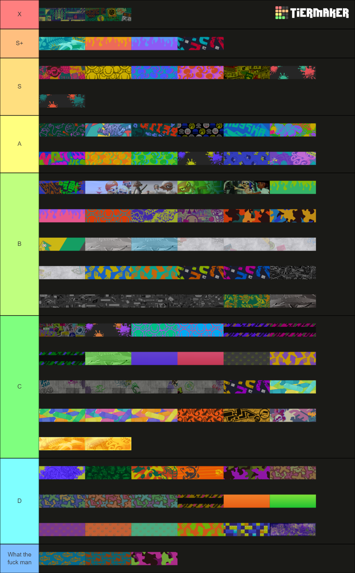 Splatoon 3 Banners Tier List Rankings) TierMaker