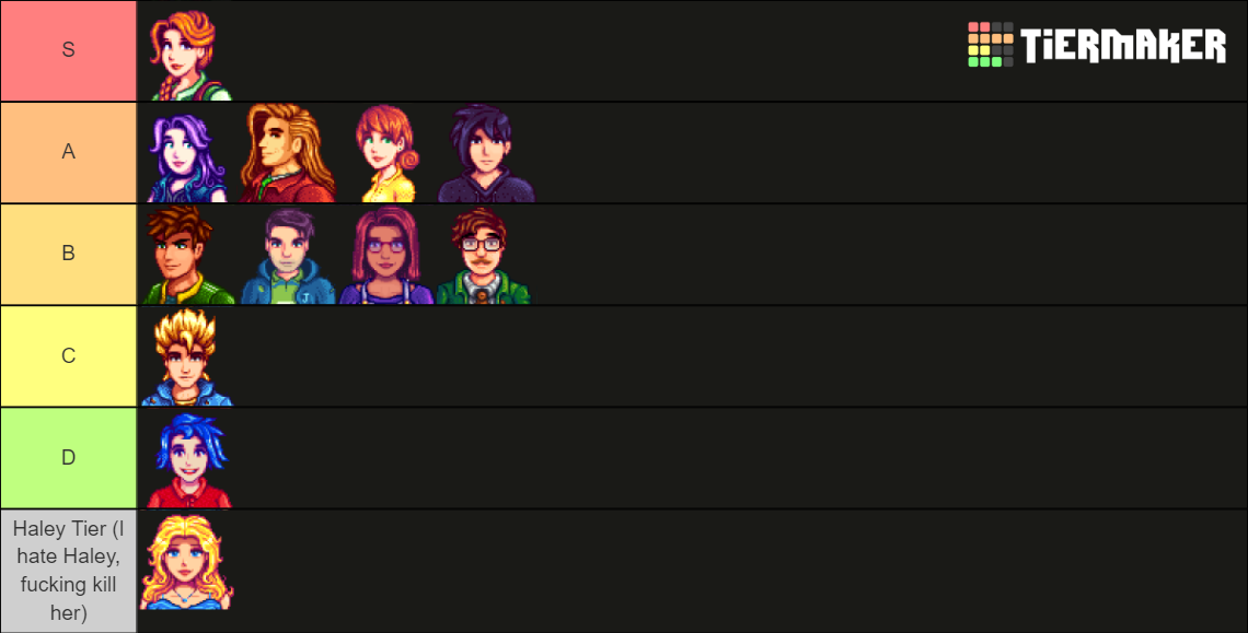 Stardew Valley Marriage Candidates Tier List Community Rankings Tiermaker 7948