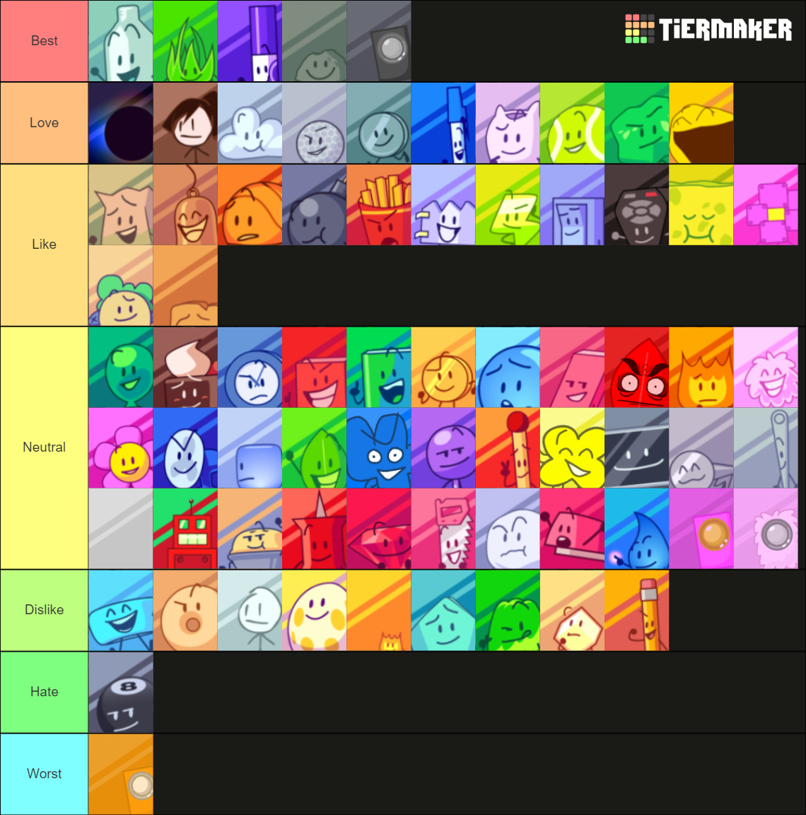 New BFB Voting Icons! (Inclides EL And Nonexisty) Tier List (Community ...