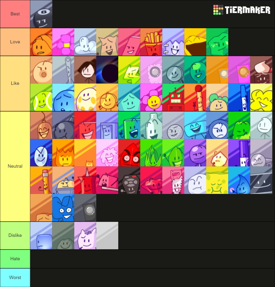 New BFB Voting Icons! (Inclides EL And Nonexisty) Tier List (Community ...