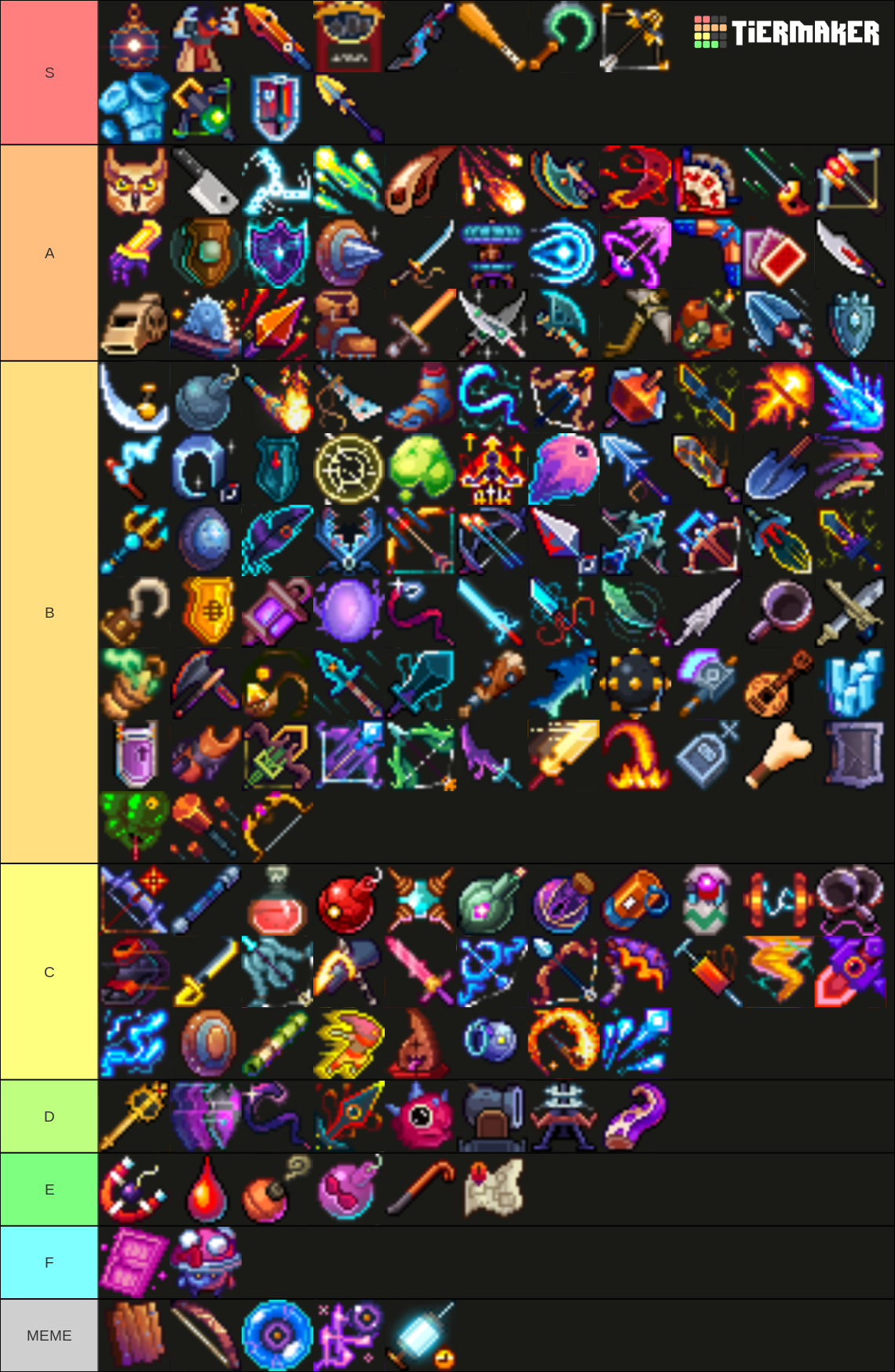 Dead Cells Weapons teir list Tier List (Community Rankings) - TierMaker