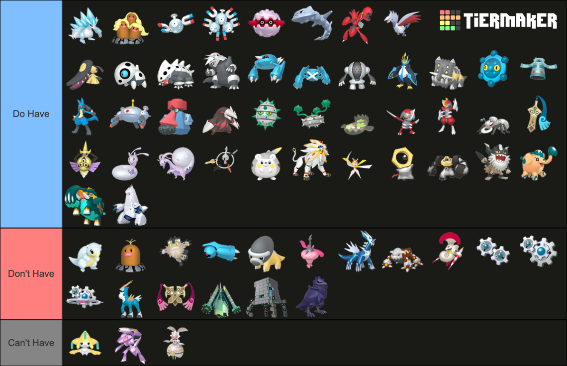 All SteelType Pokemon Gen 8 2022 Includes Legends Arceus Tier List