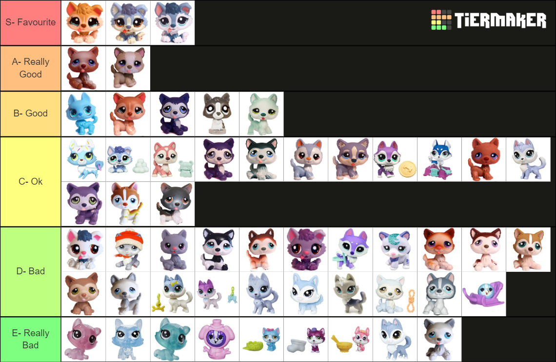 Littlest Pet Shop Husky List Tier List (Community Rankings) - TierMaker