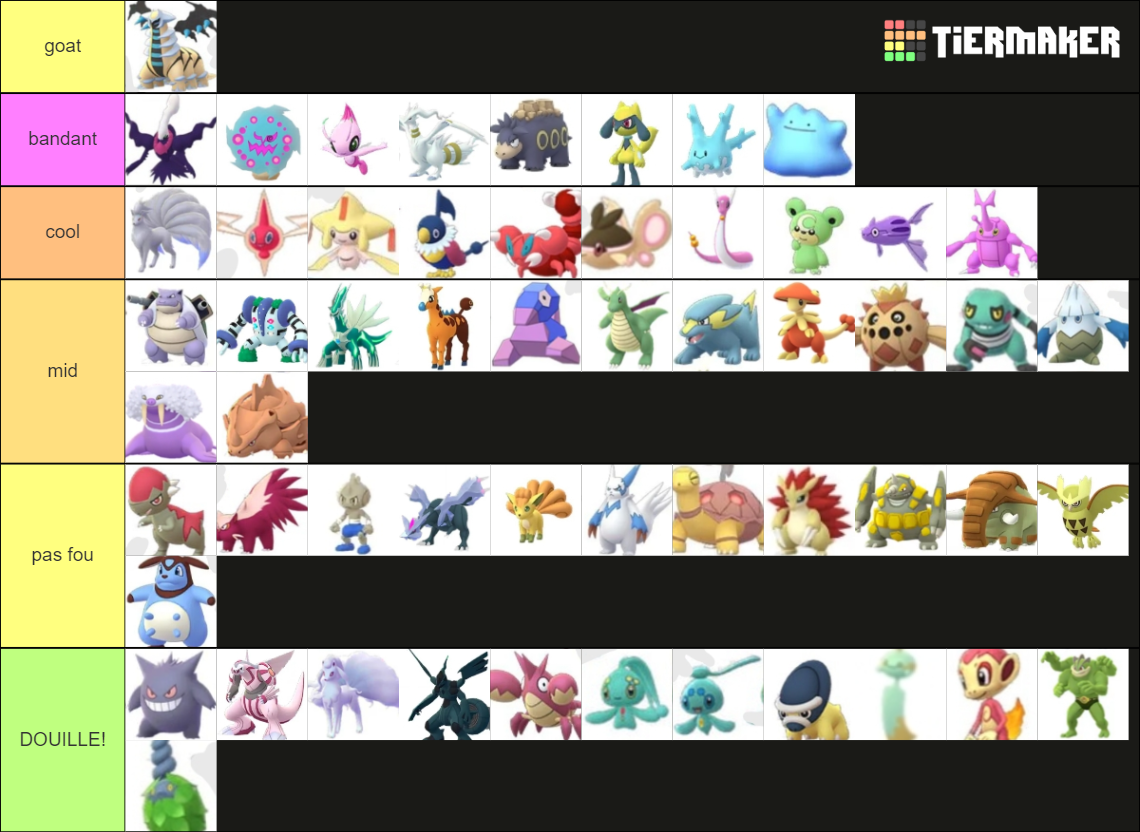 Shiny Pokémon! Tier List (Community Rankings) - TierMaker