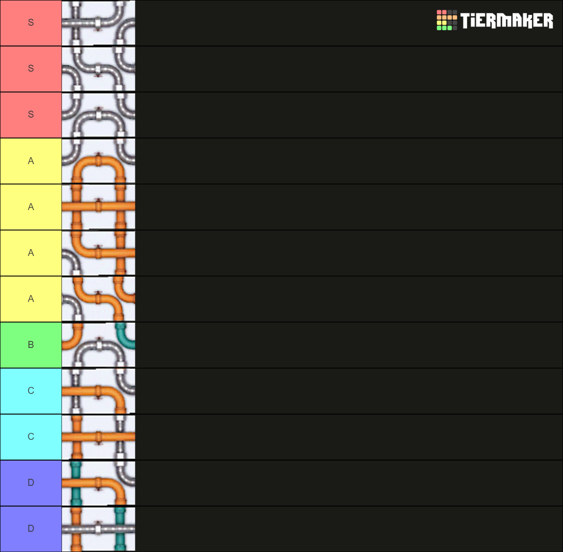 Pipeline Tiles Tier List Rankings) TierMaker