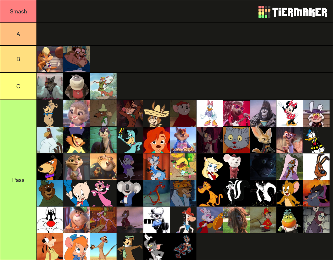 Furry Smash or Pass Tier List Rankings) TierMaker