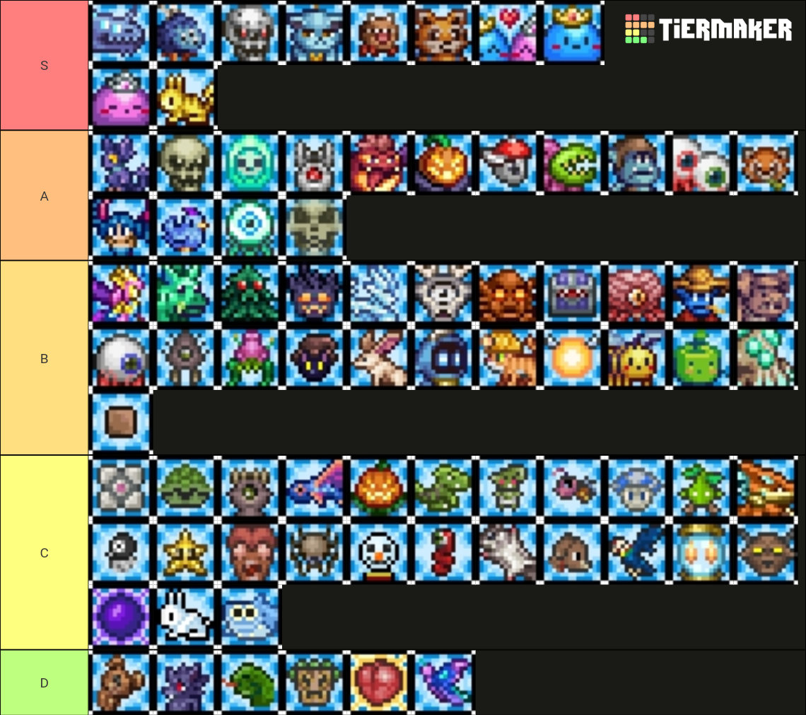 Terraria All Pets 1.4.4 Tier List (Community Rankings) - TierMaker