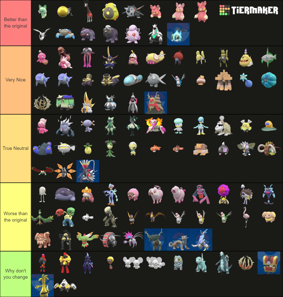 all shiny pokemon in scarlet and violet tier list