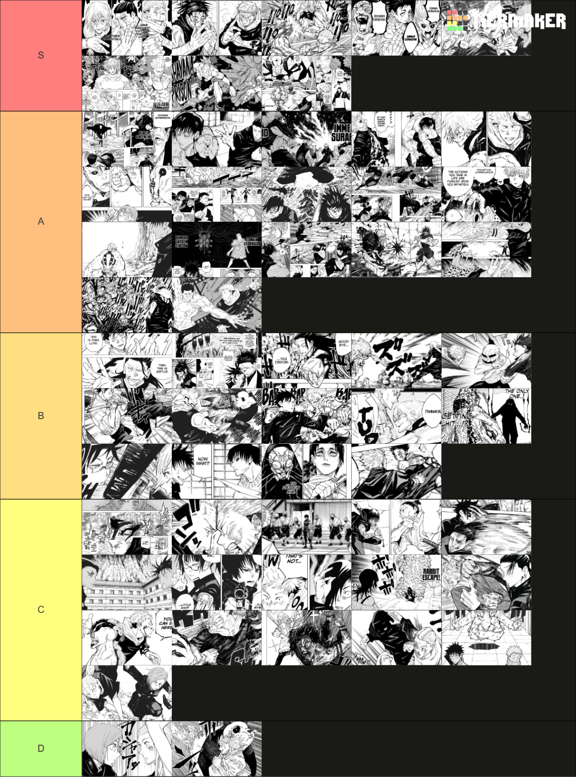 Best Jujutsu Kaisen (Manga) Fights Tier List (Community Rankings ...