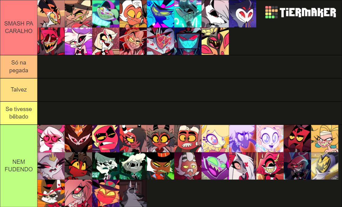 Smash Or Pass Helluva Boss Hazbin Hotel 2023 Tier List (community 