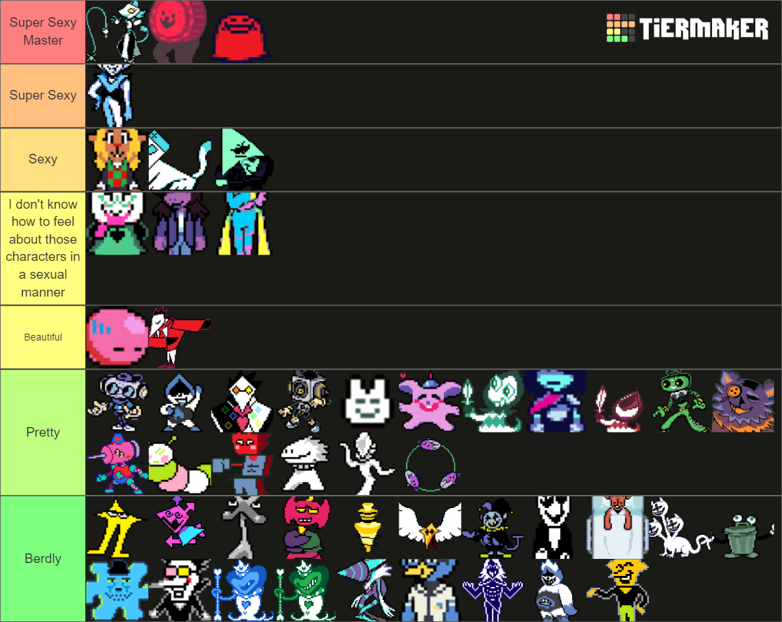 Deltarune Characters Tier List (Community Rankings) - TierMaker