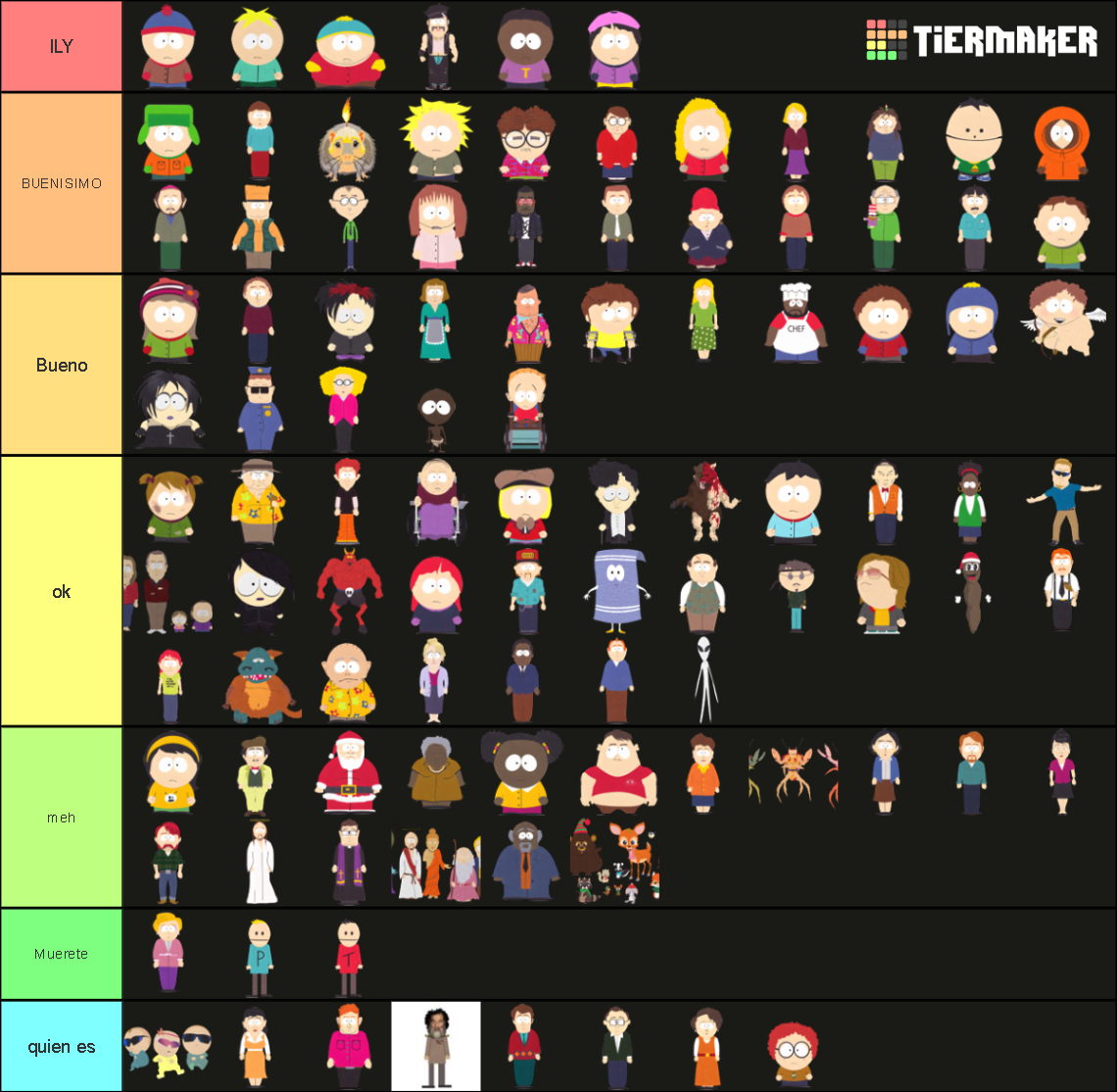 South Park Tier List Sorting Characters By Prominence - vrogue.co