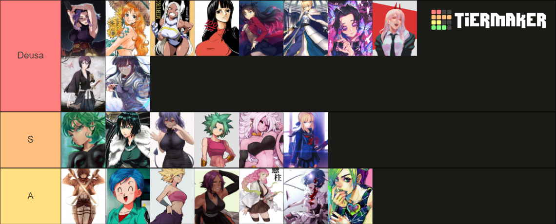 Waifus Maker By P13op_o Tier List (Community Rankings) - TierMaker