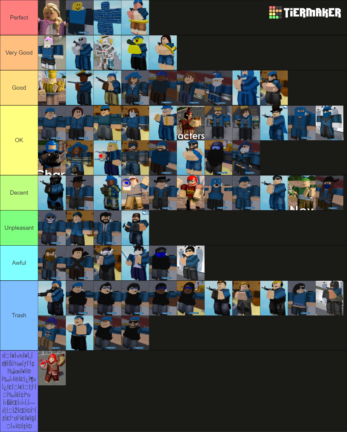 Roblox Arsenal Skins (Updated) Tier List (Community Rankings) - TierMaker