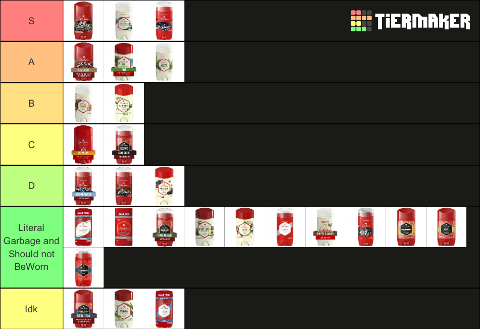 Old Spice Tier List Community Rankings TierMaker