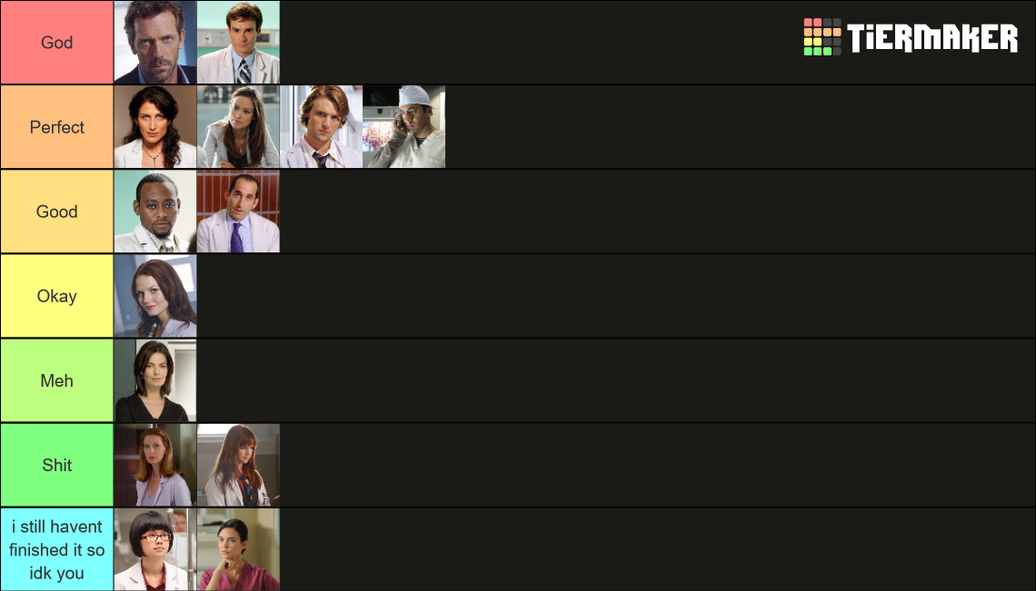 House Md Characters Tier List Rankings) TierMaker