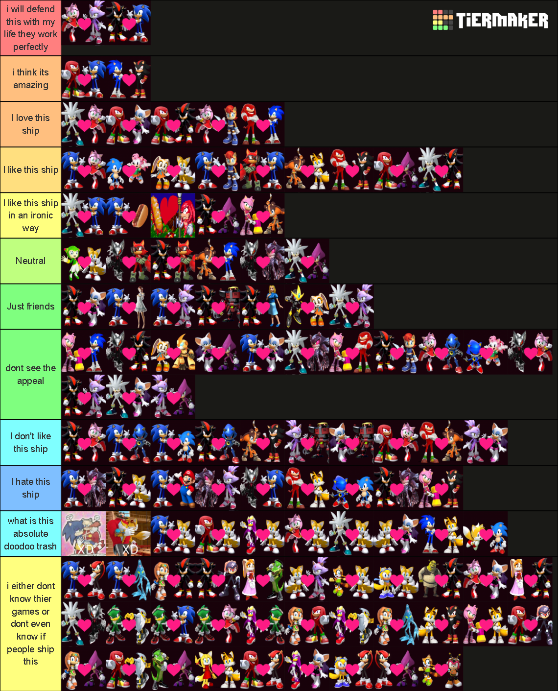 Sonic ships Tier List (Community Rankings) - TierMaker