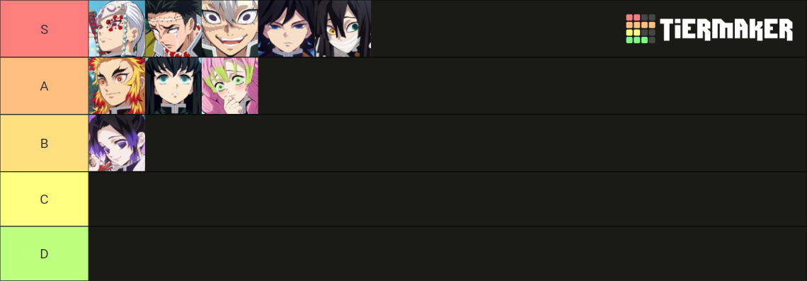 Demon Slayer Hashira Tier List (Community Rankings) - TierMaker