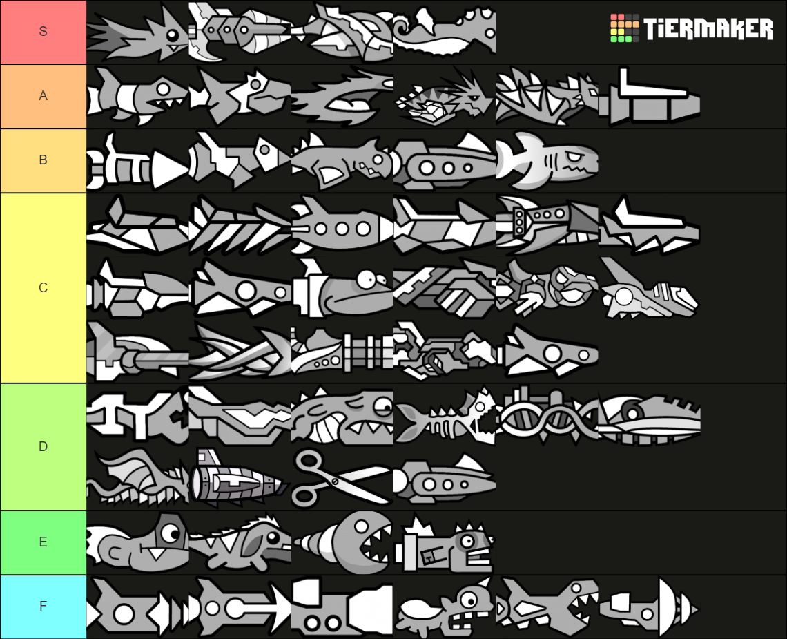 Geometry Dash Ships Tier List (Community Rankings) - TierMaker