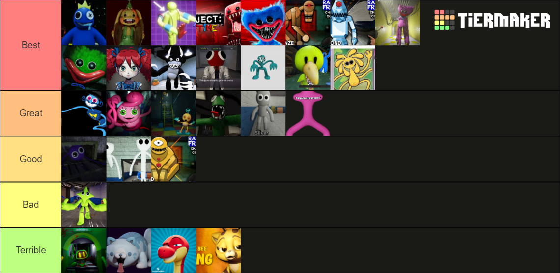 Rainbow Playtime Tier List (Community Rankings) - TierMaker