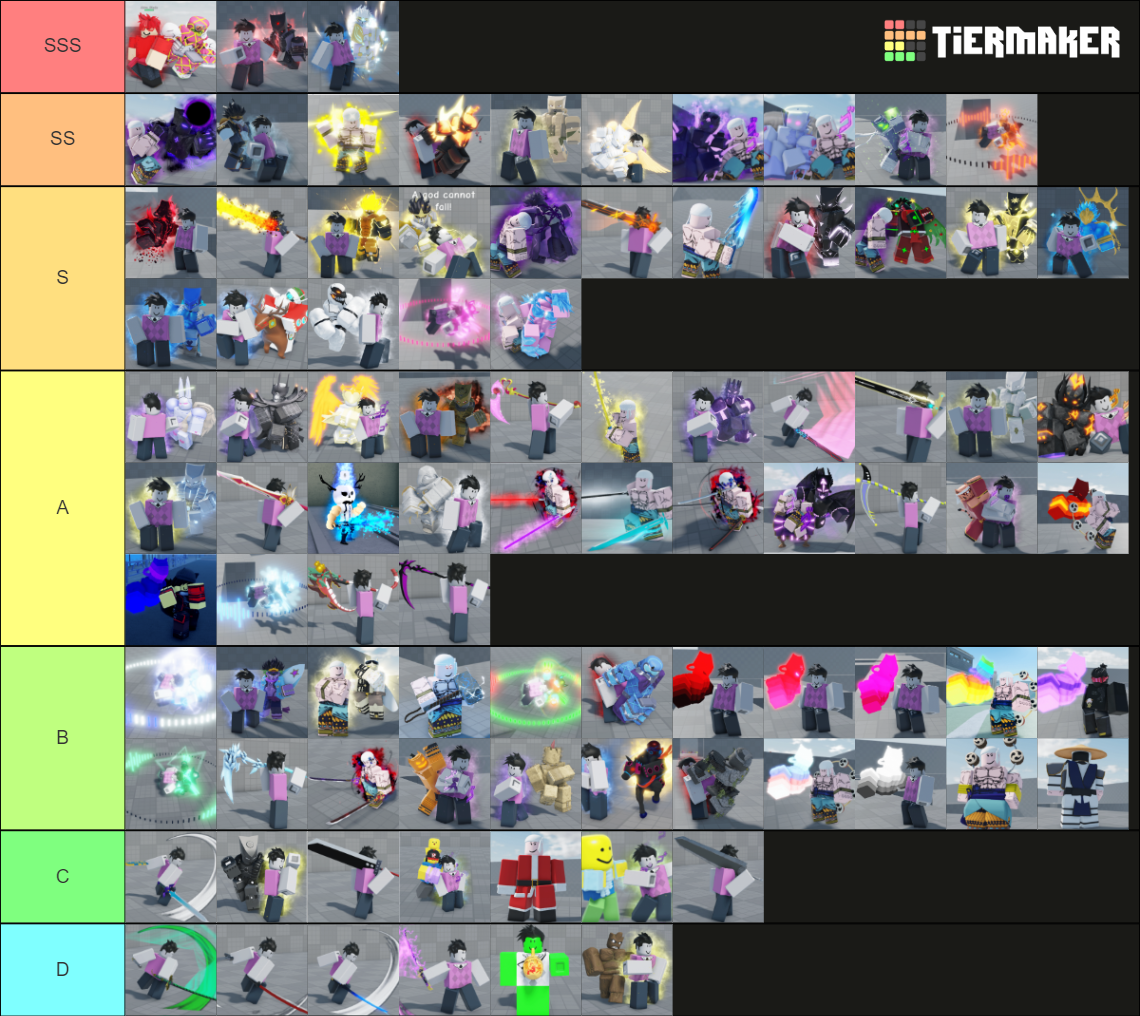 AUT SKINS (Molten and Starless) Tier List (Community Rankings) - TierMaker