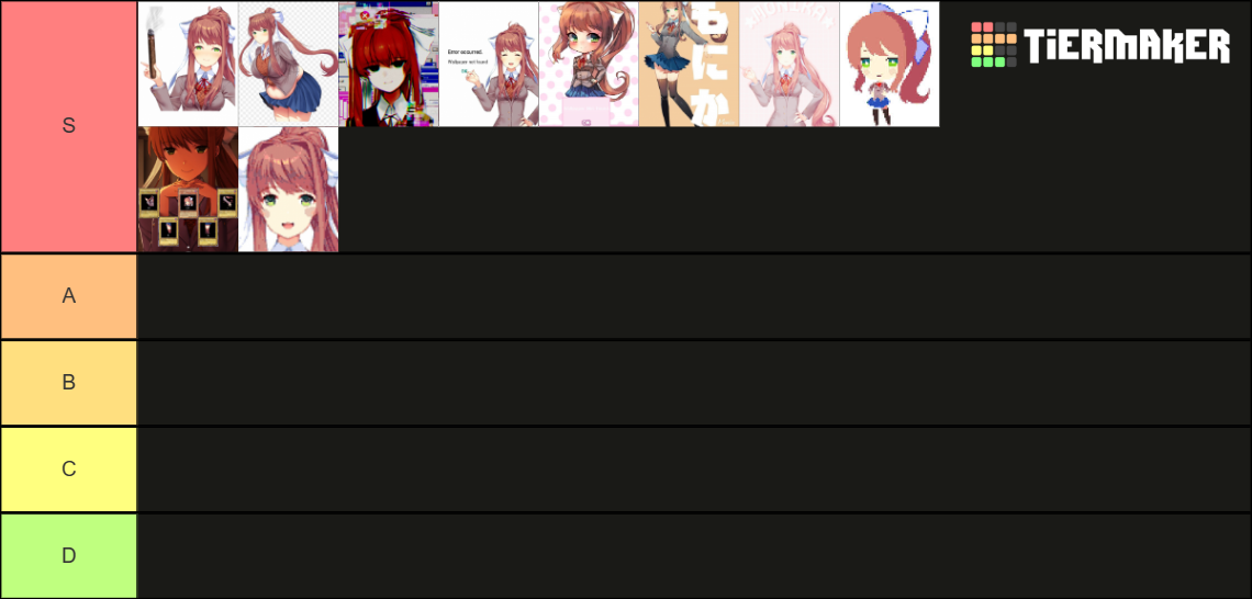 DDLC All Characters Tier List (Community Rankings) - TierMaker