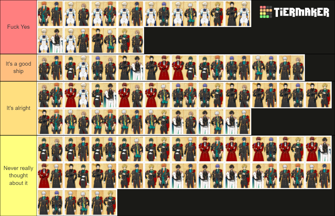 Obey Me Ship Tier List Rankings) TierMaker