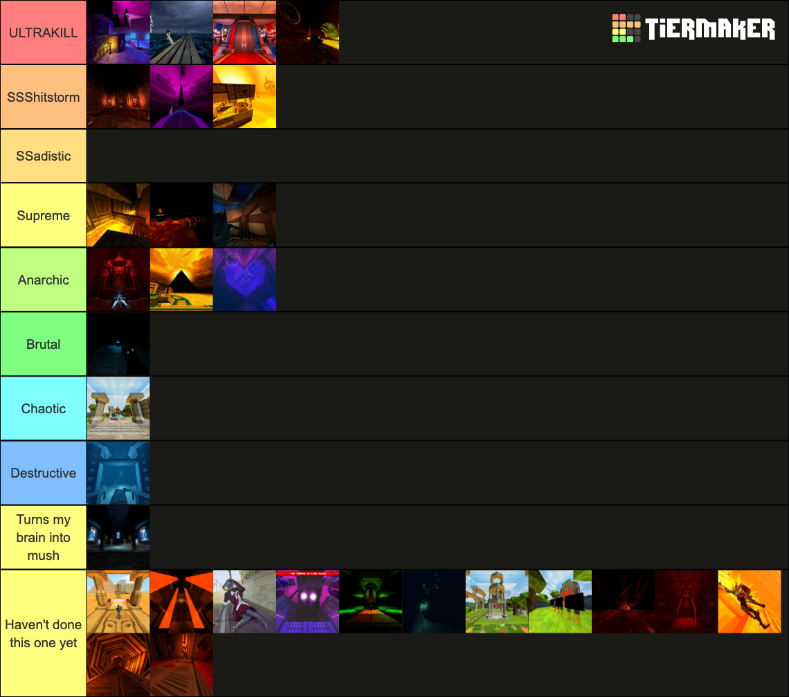 Every ULTRAKILL level Tier List Rankings) TierMaker