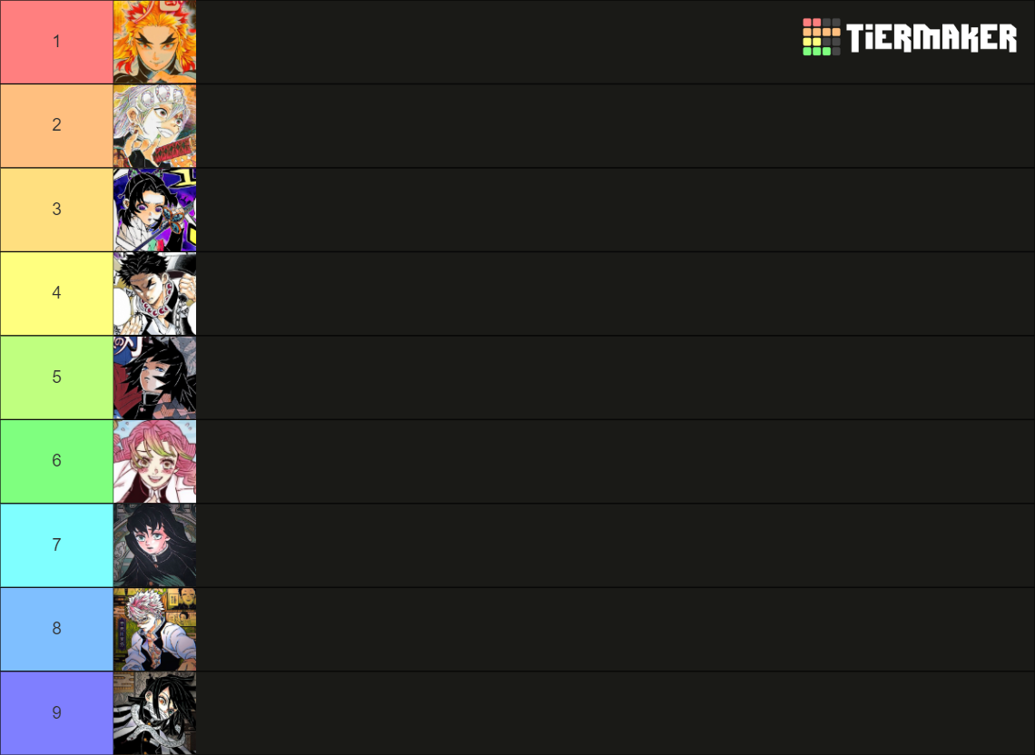 Kimetsu No Yaiba Demon Slayer Hashira Strength Tier List Community Kimetsu No Yaiba Demon Slayer Hashira Strength Tier List Community