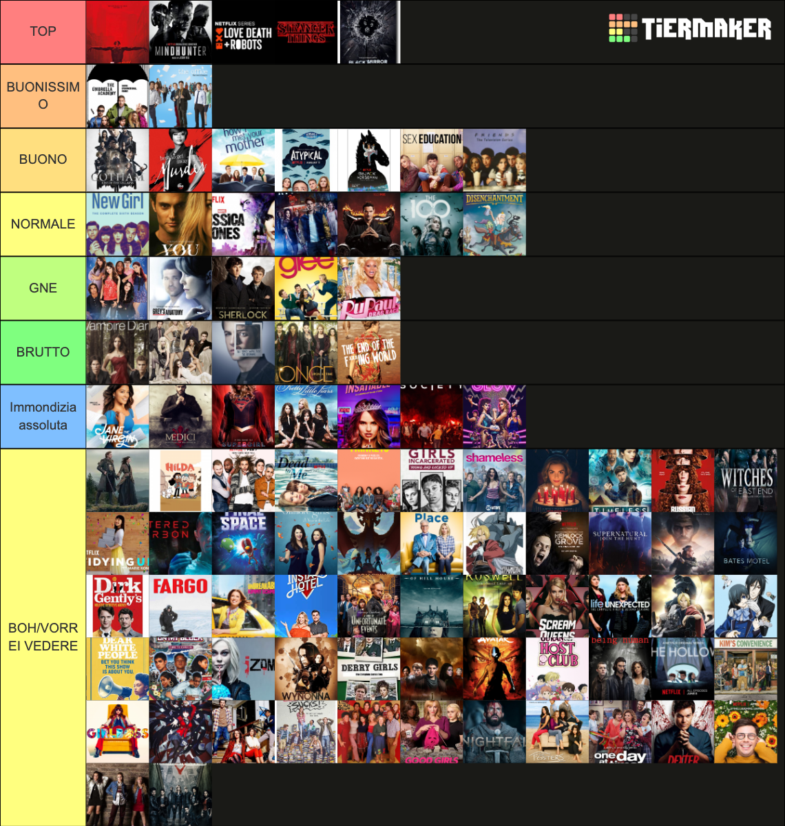 Netflix TV Series Tier List (Community Rankings) - TierMaker