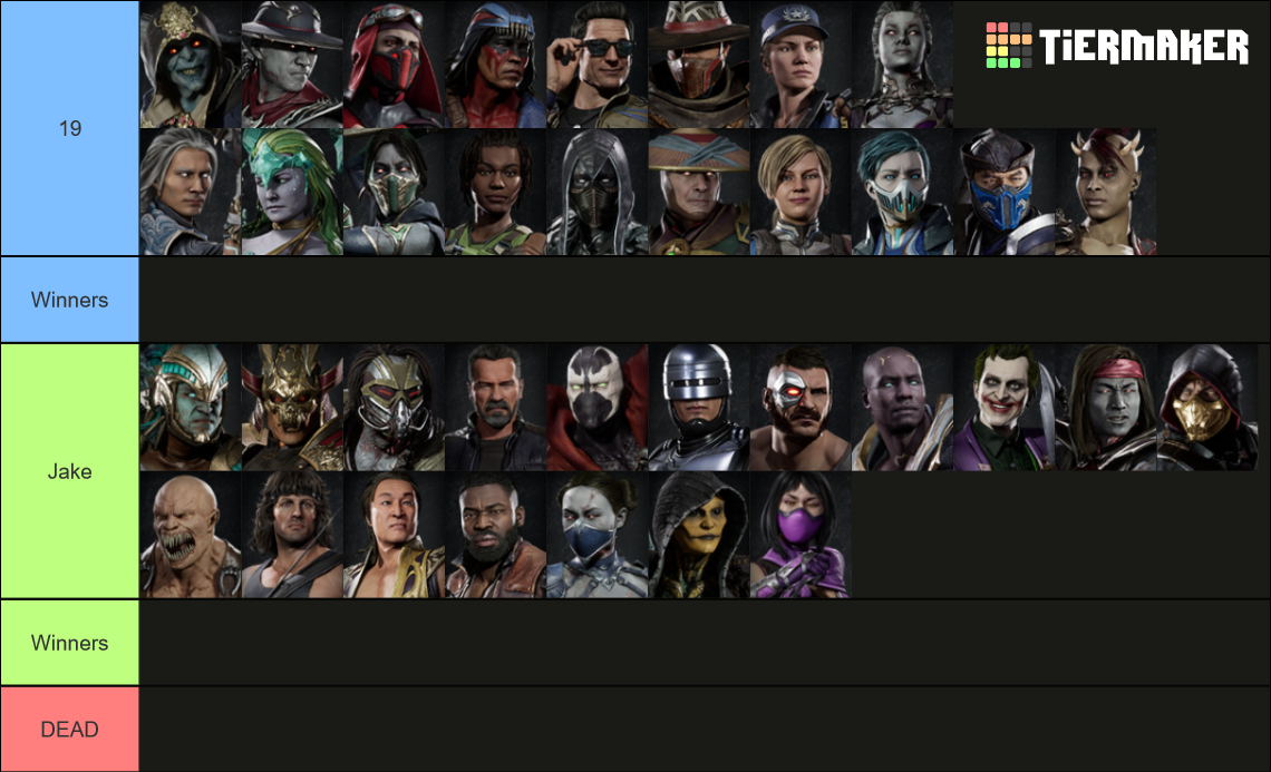 Mortal Kombat 11 Characters (including All Kombat Packs DLC) Tier List ...