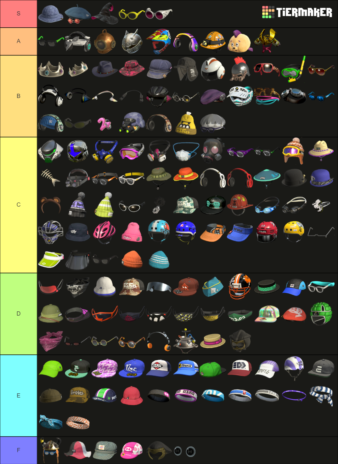 Splatoon 3 Gear Tier List (Community Rankings) - TierMaker