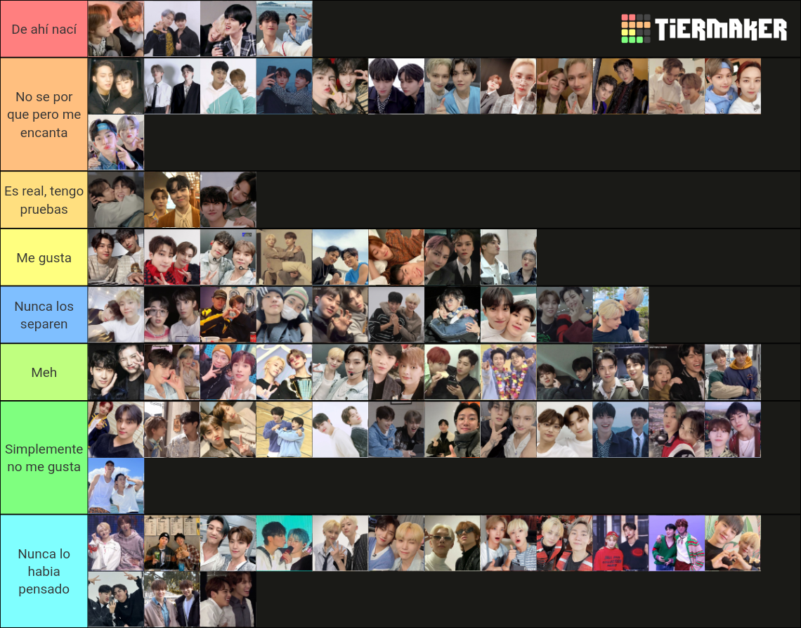 Seventeen ships Tier List (Community Rankings) - TierMaker