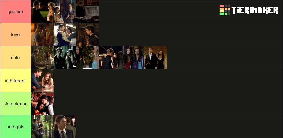 The Vampire Diaries Character Ships Tier List Rankings