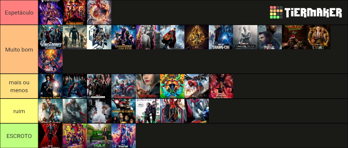 Marvel Tier List (Community Rankings) - TierMaker