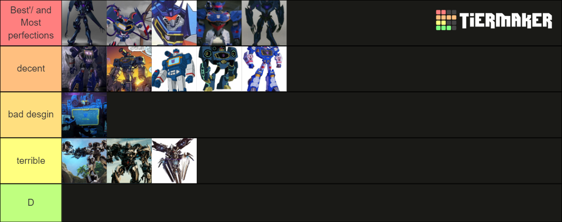 Soundwave Tier List (Community Rankings) - TierMaker