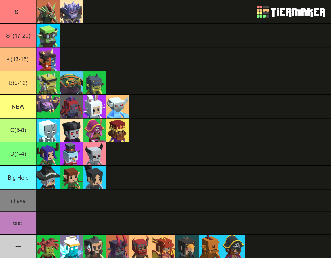 Hunt Royale Hunter (71 hunters Season 30) Tier List Rankings) TierMaker