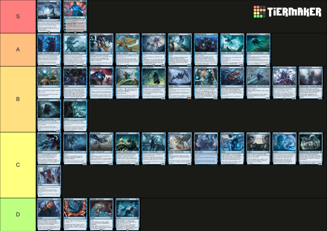 Phyrexia All Will Be One Compleat Card Set Tier List