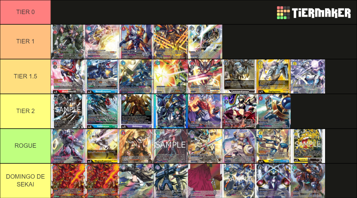 Digimon tcg bt11 meta Tier List Rankings) TierMaker