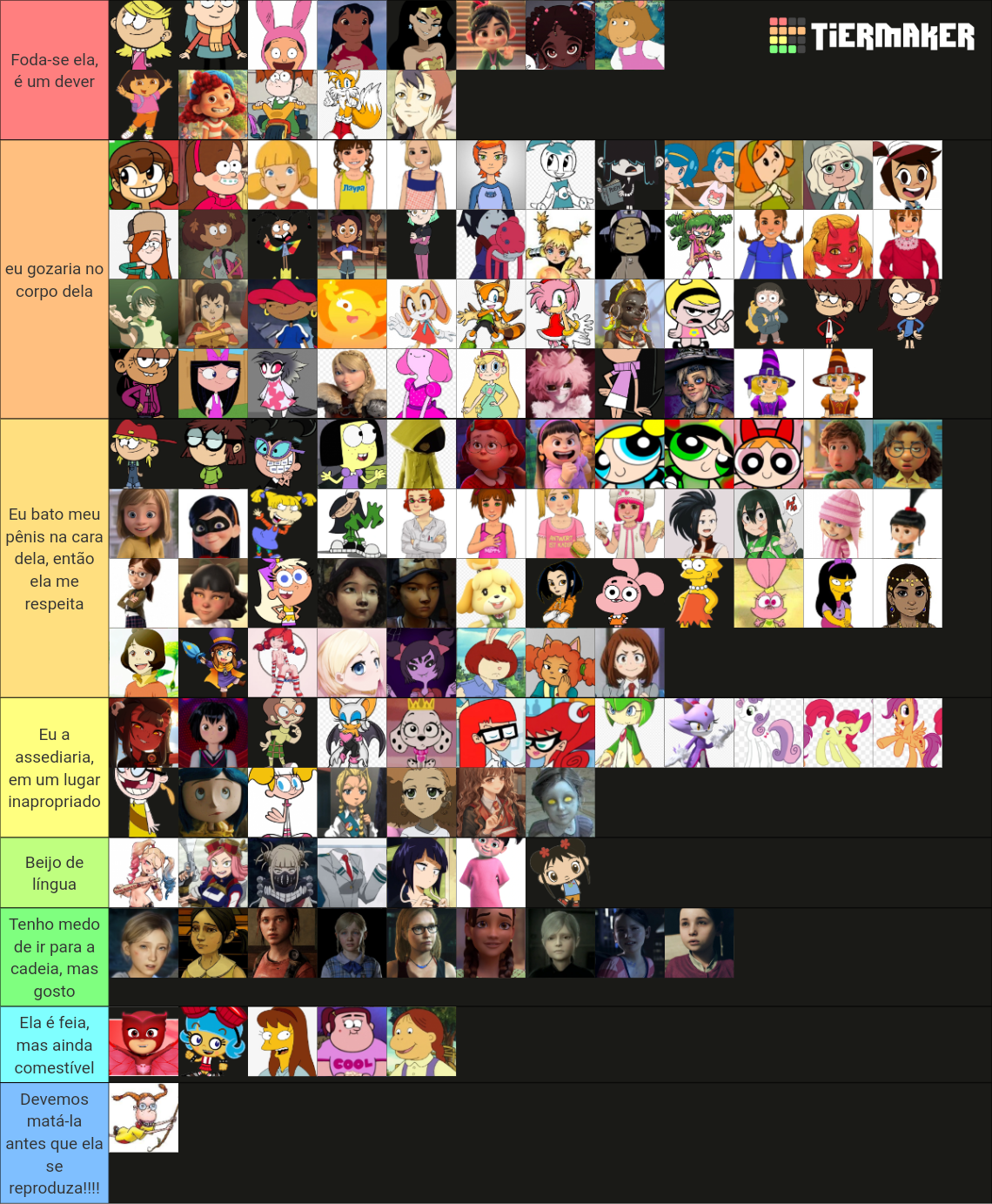 loli list Tier List (Community Rankings) - TierMaker