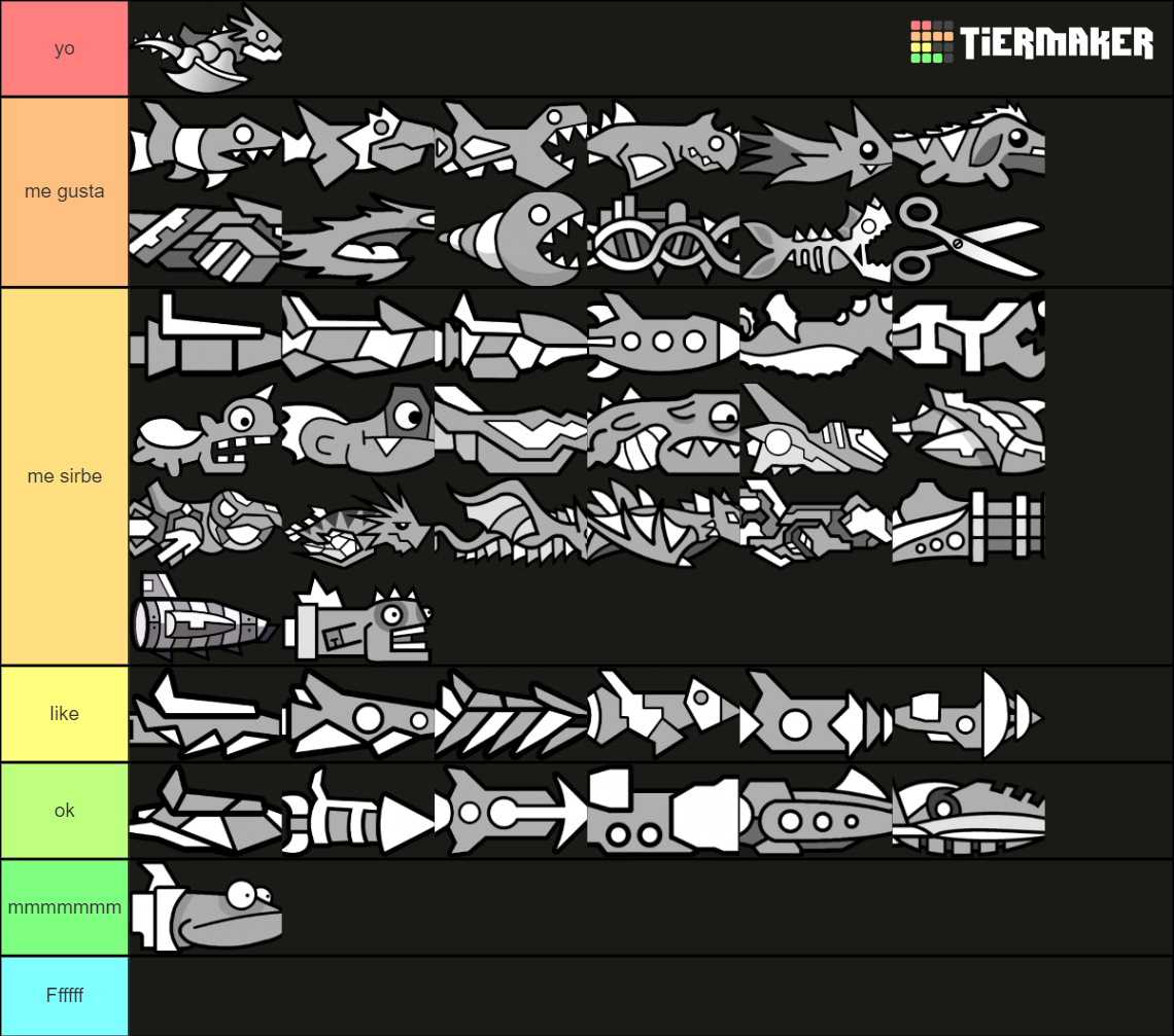Geometry Dash Ships Tier List Rankings) TierMaker