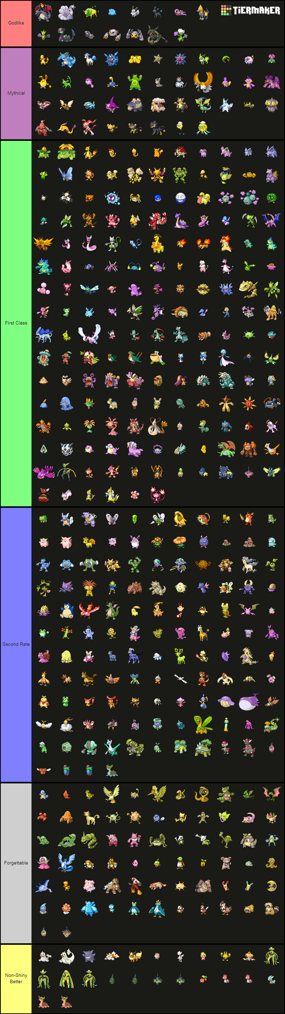 Full Shiny Pokedex Gen 1-7 | Pokemon Home