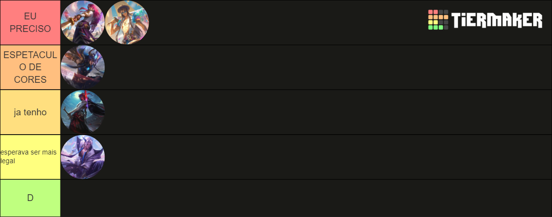 Lol Yone Skin Tier List Community Rankings Tiermaker