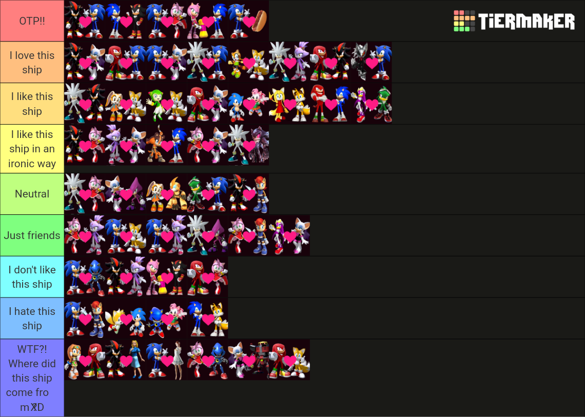 Sonic Ships Tier List (community Rankings) - Tiermaker