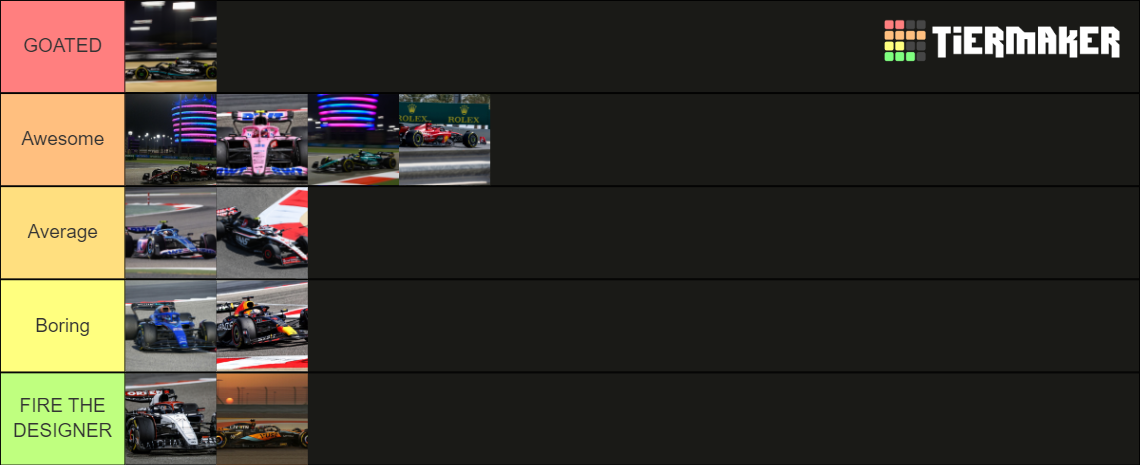 F1 2023 Season Livery Tier List Community Rankings Tiermaker