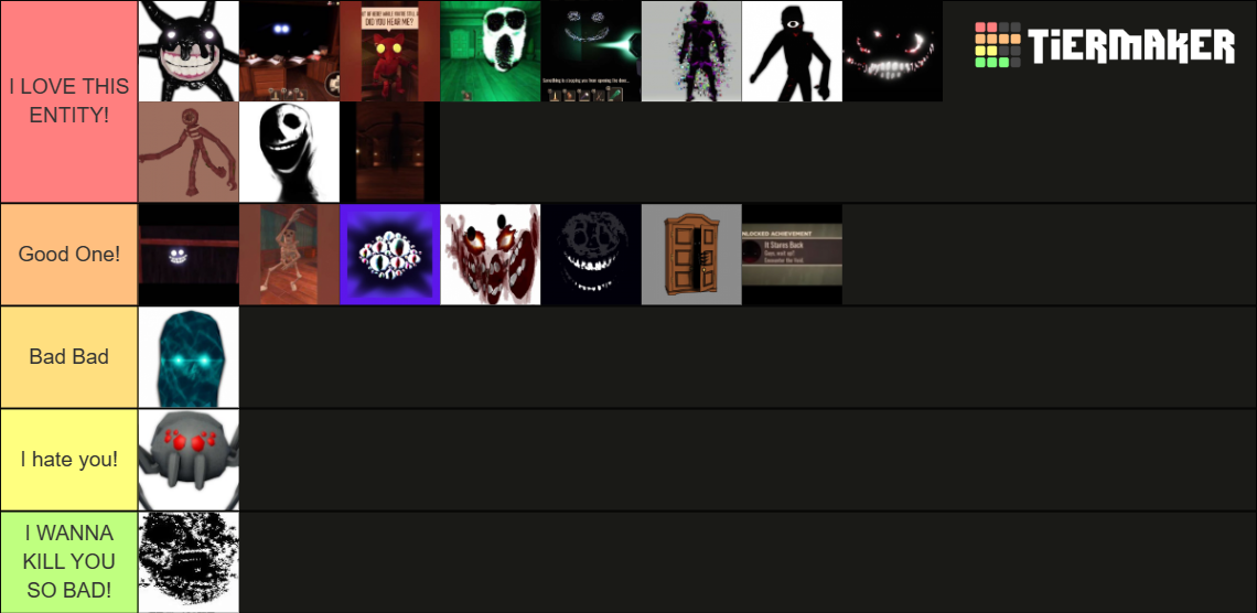 Horror Game Tier List (Community Rankings) - TierMaker