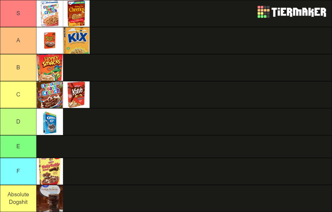 Cereal Tier List Rankings) TierMaker