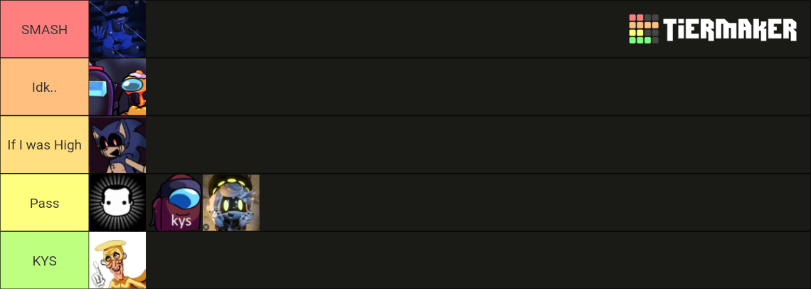 Freidn smash or pass Tier List (Community Rankings) - TierMaker