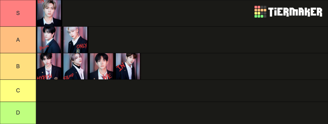 enhypen visual ranking Tier List (Community Rankings) - TierMaker